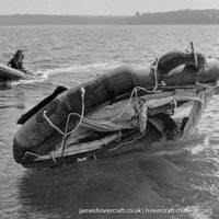 AP1-88 hovercraft with SAS undergoing lifeboat trials